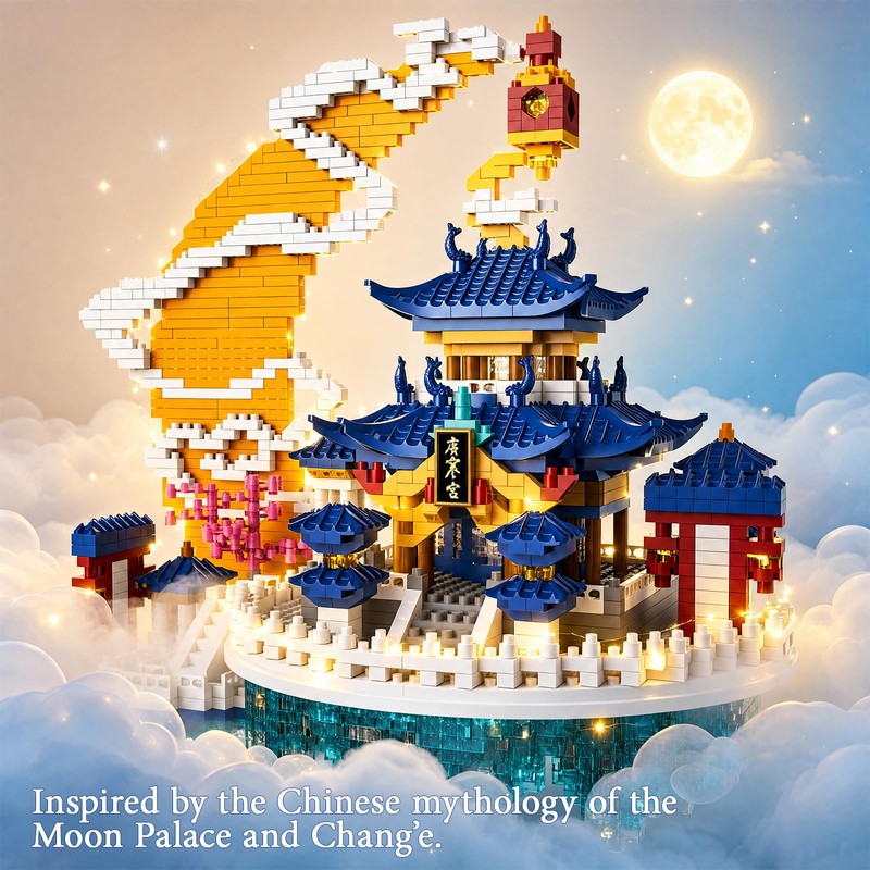 Micro Building Blocks Set for Adults with LED Lights -