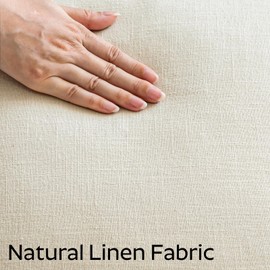 OTOSTAR Set of 2 Linen Fringe Decorative Throw Pillow Covers 20x20 Inch Soft Accent Cushion Covers with Tassels Boho Farmhouse Home Decor Pillowcases for Sofa Couch Patio Bed Living Room, Cream White