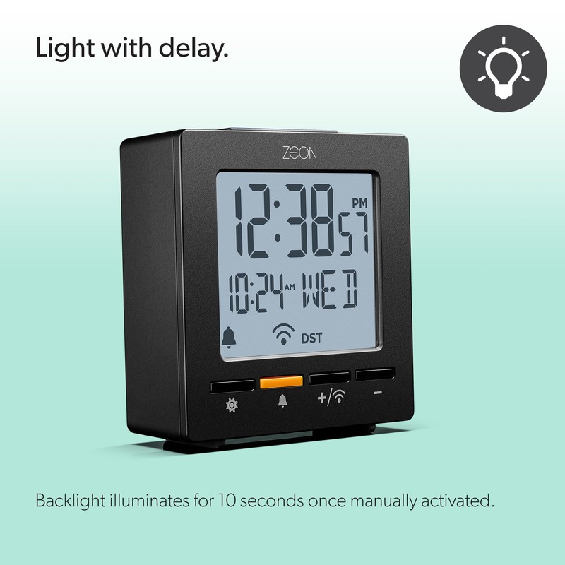 ZEON CE4555-DCF Digital Radio Alarm Clock for Central European Time