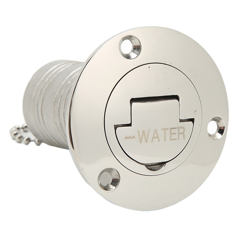 Marine Boat Deck Filler with Keyless Cap Stainless Steel Mirror