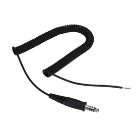 KIMISS DIY Replacement Cable Cord for Helicopter Headset Nexus U174 Spring Adapter U 174 U Military Plug
