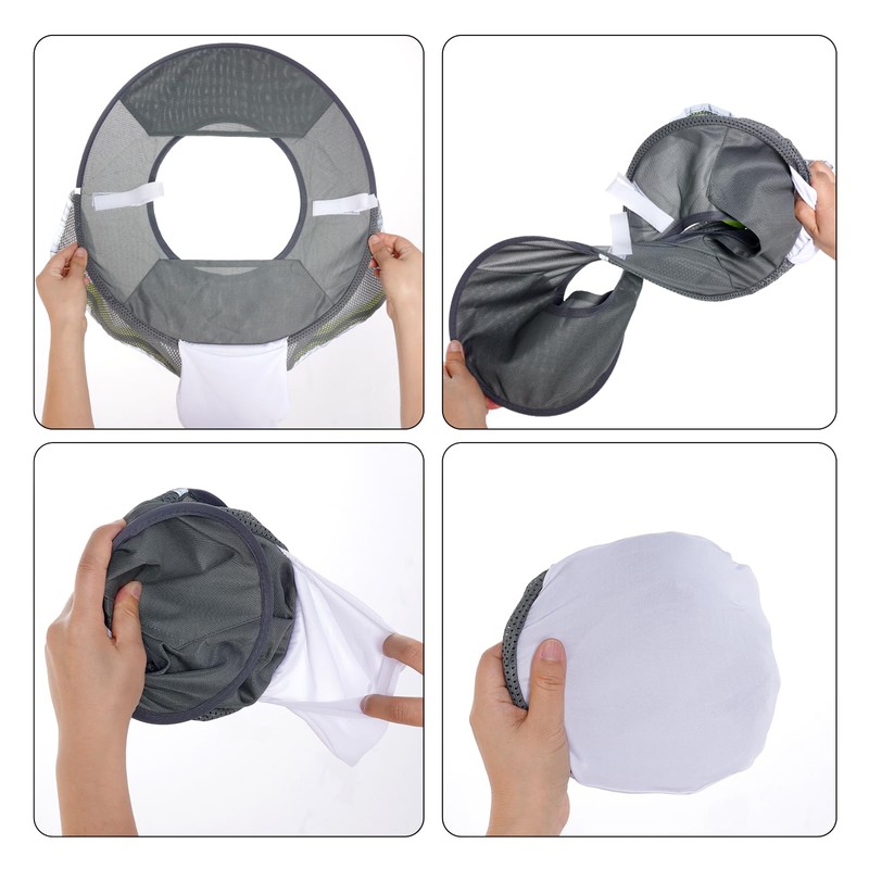 Topbuti Hard Hat Sun Shield Full Brim Mesh Sunshade, High