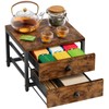 Plaviya 2-Drawer Tea Bag Organizer Box for Countertop
