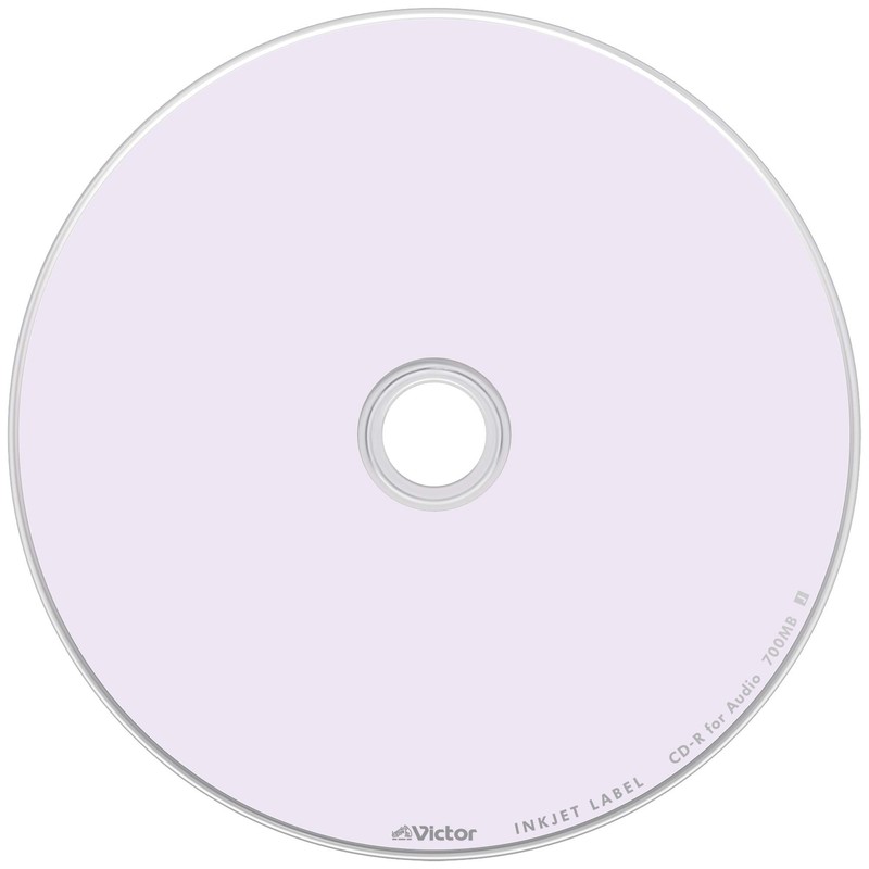 Victor AR80FPX20SJ1 CD-R for Music, 80 Minutes, 20 Pieces, Color