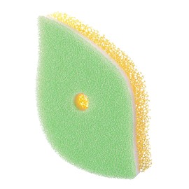 マーナ(MARNA) POCO(ポコ)葉っぱ型スポンジ グリーン 3層構造 キッチンスポンジ K614G 13×7.2×3.5