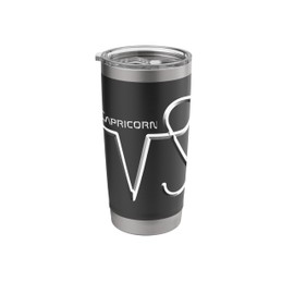 Minimalist logo of the CAPRICORN zodiac sign. Stainless Steel Insulated Tumbler