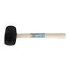 Hilka 61202016 16oz Black Rubber Mallet Wooden Shaft
