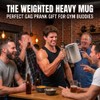 Heavy Mug, Stainless Steel Weighted Mug Dumbbell Cup