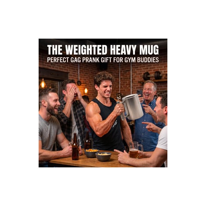 Heavy Mug, Stainless Steel Weighted Mug Dumbbell Cup