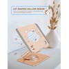 Aoviho Tablet Stand 360° Rotating Aluminum Holder, Adjustable, Portable and