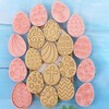 10 Pieces 3D Plastic Easter Egg Stamp Set,Easter Cookie Cutter