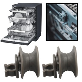 Be In Your Mind 8PCS Upper Dishrack Roller Wheels 4581DD3002A Compatible with LG LDF6920BB LDF6920ST Dishwasher Rack Assembly Replacement Parts Plastic