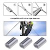 ECSiNG 200pcs Aluminum Sleeves Clips with Double Holes for 1.2