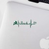 Transparent Decal Stickers Of Mermaid Beach Love (Green) Premium Waterproof