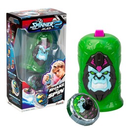 Spinner Mad 2 Shake, Trottola singola con meccanismo avanzato, Roarilla, giocattolo da battaglia per bambini e ragazze +5 anni, 6 stili diversi da collezionare, Bizak (62006323-4)