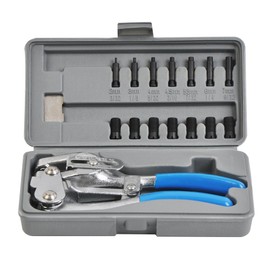 Power Punch Heavy Duty Hole Punch Set, Cr-V 3/32" x 9/32"