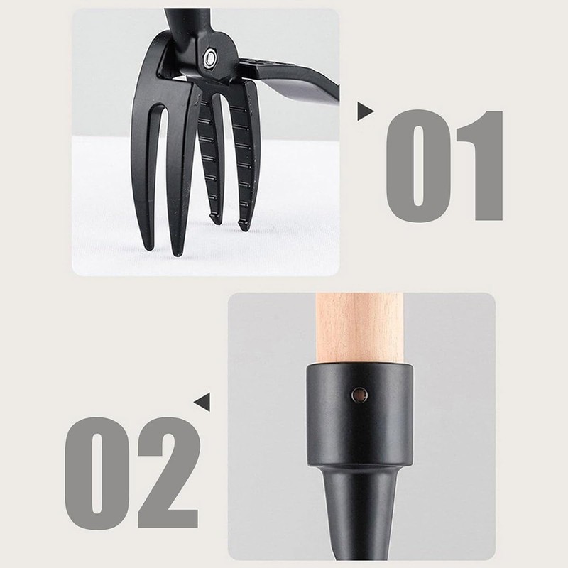 Versatile Gardening Weeding Tool Head - Root Remover & Bending-Free