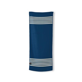 Nomadix Mini Towel - Perfect for Beach, Pool, Travel, Camping, Yoga - Made with Recycled Materials - Super Absorbent - Sand Resistant - Poolside Navy - 16x40