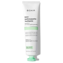 Boka Boka Fluoride Free Toothpaste Nano Hydroxyapatite, Helps Remineralize, Appropriate for Sensitive Teeth, Whitening - for Adult, Kids Oral Care - Ela Mint Flavor, 4 Oz (120ml) 1Pk