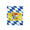 KarnevalsTeufel.de Bavaria Flag Blue/White with Bavarian Crest Decoration for Folk