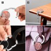 BELLE VOUS Kurtzy Set of 6 Handbags Table Hooks -