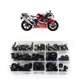 Xitomer Complete Bodywork Screws, Fit for VTR1000 /RVT1000 RC51 2000-2006, Full Set Fairing Bolts/Washers/Nuts/Clips/Grommets (Titanium)
