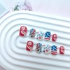 24Pcs Independence Day Nails 4th of July Press on Nails
