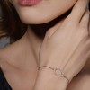 namana Tropfen Armband, Träne mit Cubic Zirkonia, 18 Karat Roségold