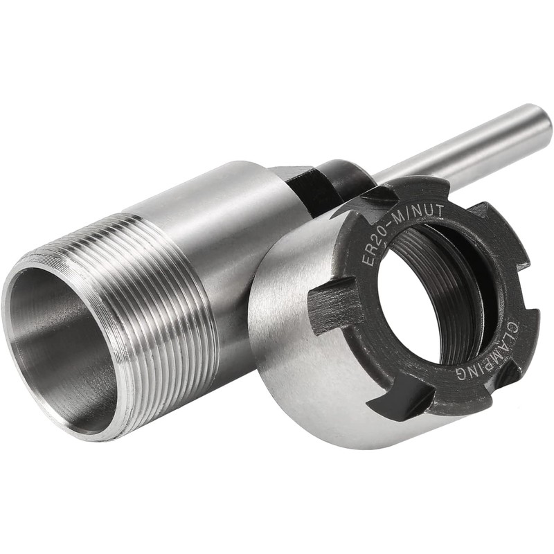 1/4 Inch Shank Router Bit Collet Extension Chuck Converter Adapter,