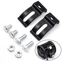 Biqing 2PCS LED Light Bar Mounting Brackets, Universal Adjustable Slide Mounting Brackets for Most Light Bars, 4 Inch to 52 Inch, Black Aluminium, Versatile Mount