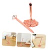 TEHAUX Wedding Signing Pen Set Metal Holder Stand Rose Gold