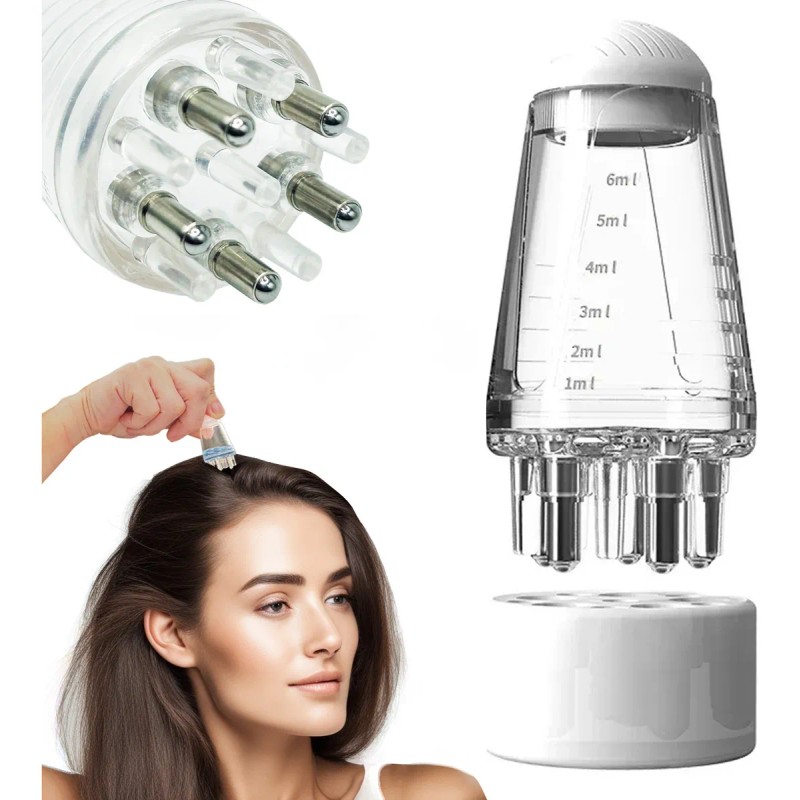 0.5mm Dermaroller Pro Titanio + Aplicador Para Barba Cabello
