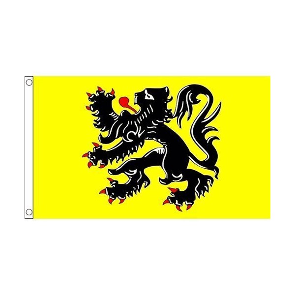 Flanders Lion Flag 5Ft X 3Ft Belgium Belgian Banner With 2 Eyelets New by Flanders Lion