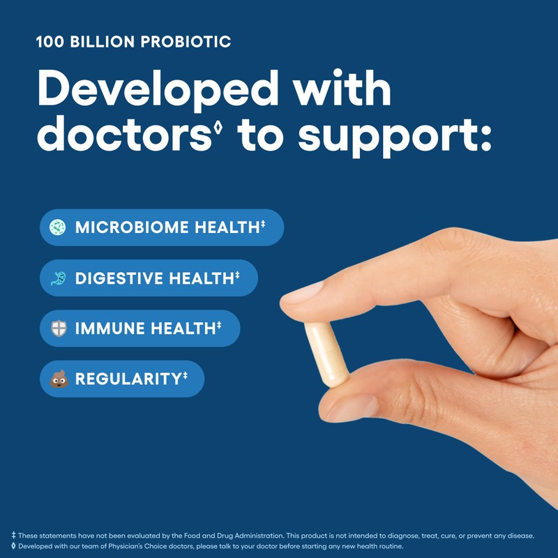 Physician's CHOICE 100 Billion Advanced Probiotic - 16 Strains +