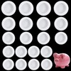 20 Pieces Piggy Bank Stopper, White Silicone Savings Box Bottom