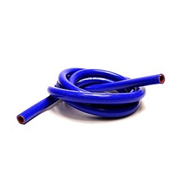 HPS 1/2" ID Blue high temp reinforced silicone heater hose 10 feet roll, Max Working Pressure 80 psi, Max Temperature Rating: 350F, Bend Radius: 2-1/2"