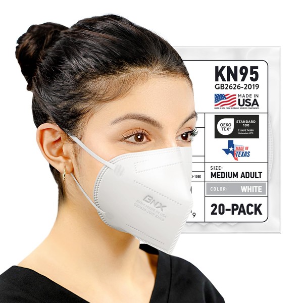 AccuMed BNX KN95 Face Mask Made in USA, KN95 Mask