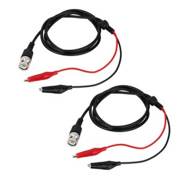 KOZEEY BNC Q9 Dual Alligator Clip Oscilloscope Test Probe Cable Lead, 2 Pieces, 43.3 inches (110 cm)