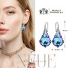Baroque Hanging Earrings 925 Silver Austrian Crystal - Jewellery Real