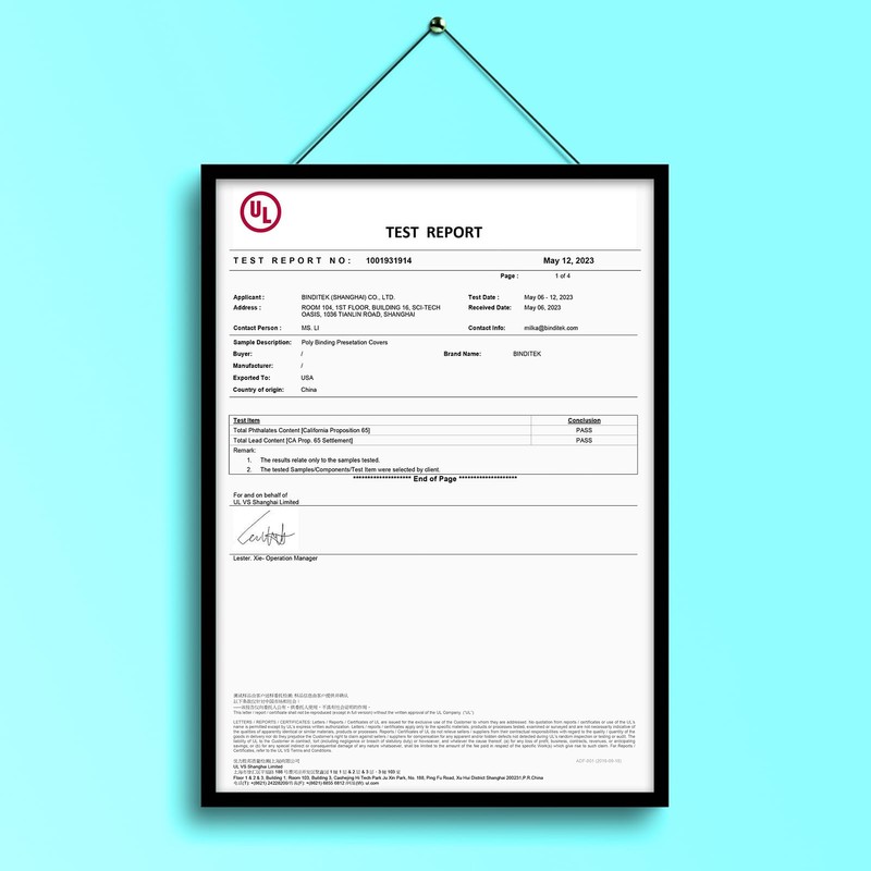 Binditek 50 Pack 20 Mil Frosted Polycover, Semi-Transparent Binding Covers,