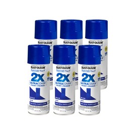 Rust-Oleum Rust-Oleum 334093-6PK Painter's Touch 2X Ultra Cover Spray Paint, 12 oz, Satin Ink Blue, 6 Pack
