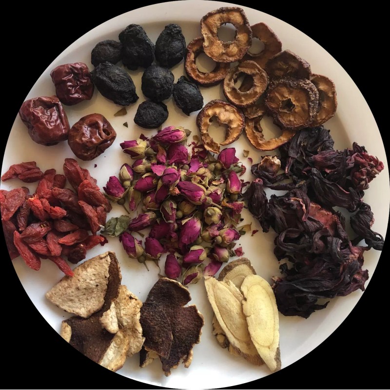 IntotheNature Sour Plum Herbal Tea玫瑰烏梅/玫瑰乌梅饮 / 酸梅汤 原料包70g x 6pk