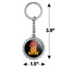 Nug Life Chicken Nugget Funny Humor Keychain Chrome Plated Metal