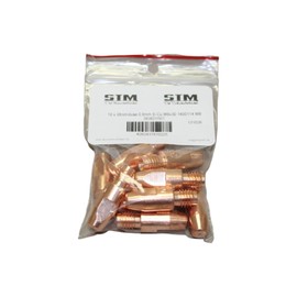 STM Der Meisterladen Power Nozzle Contact Tube Welding Nozzles Pack of 10 0.8 mm - 1.2 mm M8 x 30 MIG/MAG Type 401/501 (Pack of 10 0.8 mm)