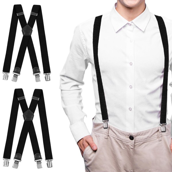 Cokaca Men's Braces Extra Strong with Very Strong 4 Metal