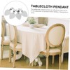 LABRIMP Oval Shape Tablecloth Pendants 6 Pieces Tablecloth Weights Stones