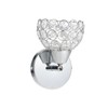 Crystal Wall Sconces Modern Wall Lamp E26 Socket Round Bedroom