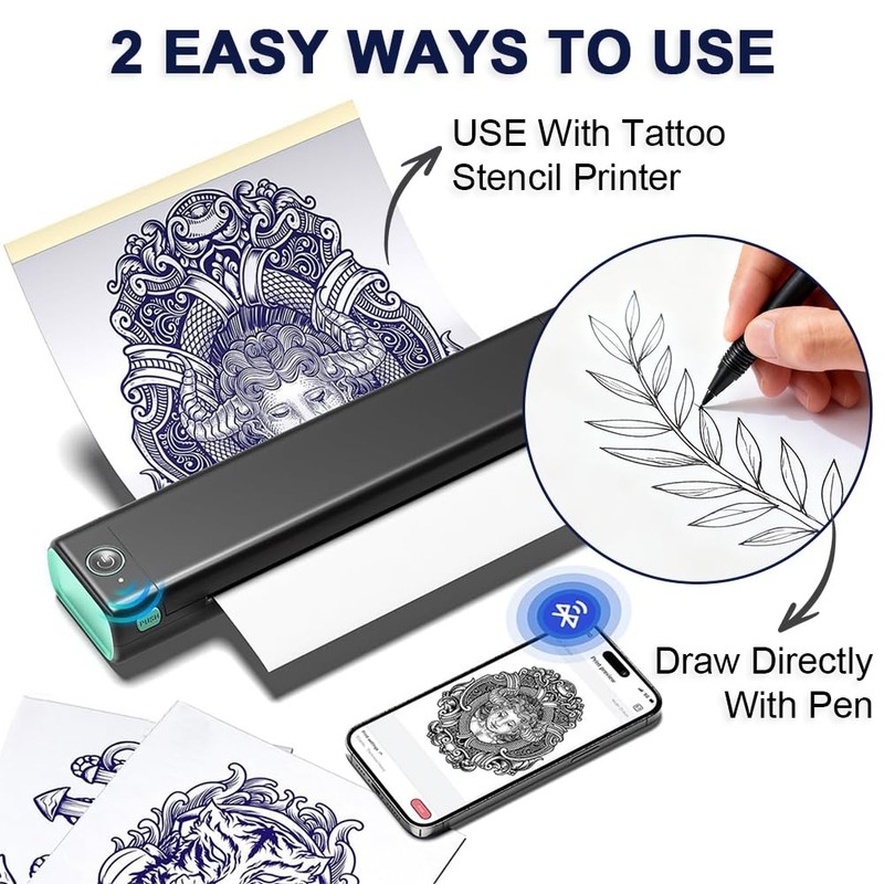 40 Sheets Tattoo Transfer Paper, A4, Crisp Transfer Thermal Stencil