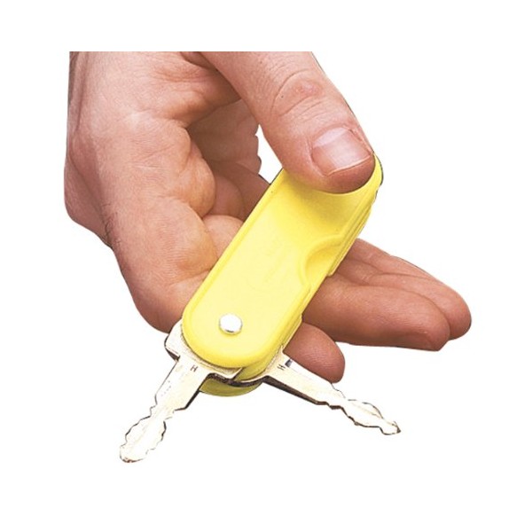 SP Ableware Folding Key Holder - Bright Yellow, Holds up to 2 Keys (754120000)