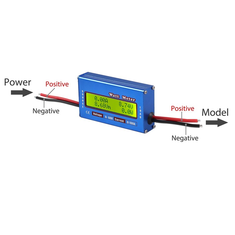 Yosoo Measuring Value Display DC 60V/100A High Precision Power Meter